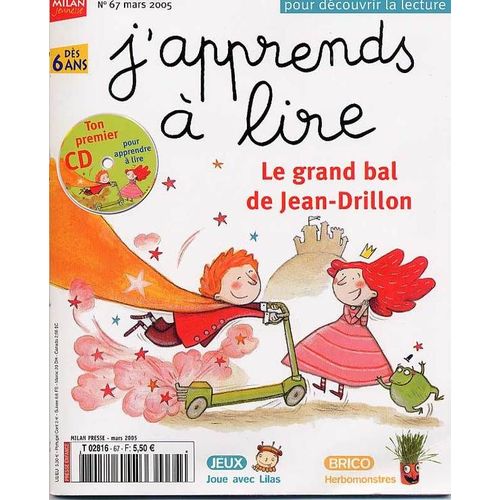 J'apprends À Lire  N° 67 : Le Grand Bal De Jean-Drillon