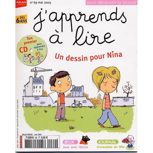 J'apprends À Lire  N° 69 : Un Dessin Pour Nina