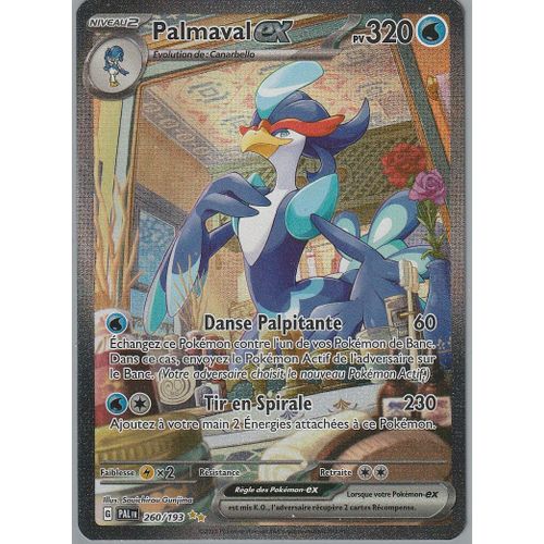 Carte Pokémon - Palmaval Ex - 260/193 - Secrète-Rare - Alternative - Ev2 Evolutions À Paldea