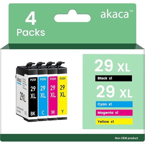 29xl Cartouches D'encre Compatibles Avec Epson 29 29xl (1x Noir, 1x Cyan, 1x Magenta, 1x Jaune), Pour Expression Home Xp-235, Xp-245, Xp-247, Xp-255, Xp-257, Xp-332