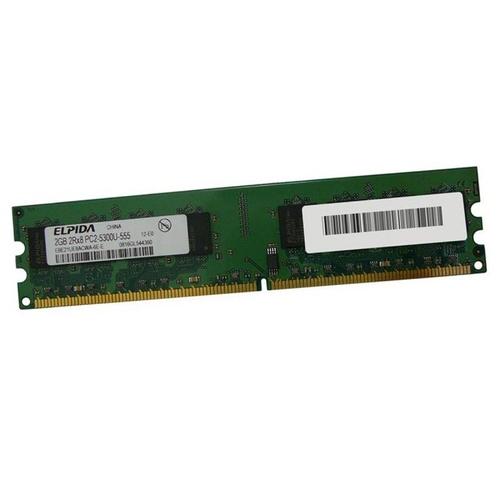 2Go RAM ELPIDA EBE21UE8ACWA-6E-E DDR2 PC2-5300U 667Mhz 240-Pin 2Rx8 1.8v CL5