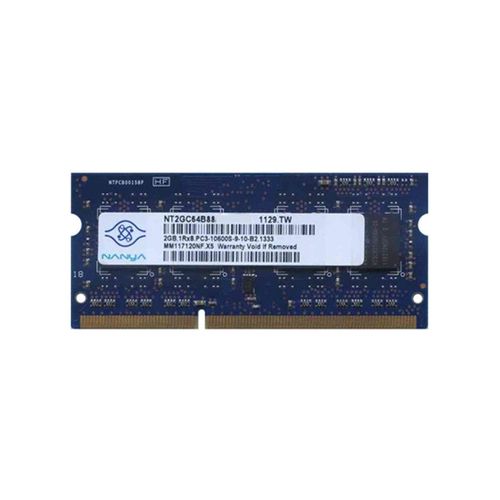 2Go RAM PC Portable SODIMM  Nanya NT2GC64B8HCONS-CG DDR3 PC3-10600S 1333MHz CL9