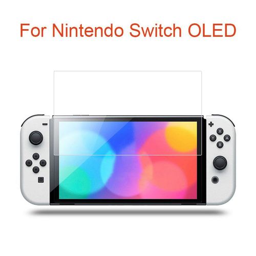 2pc - Pour Switch Oled - Protecteur D'cran Pour Nintendo Switch, 3 Pices, Film En Verre Tremp Pour Console De Jeu, Oled, Ns Lite, Bord Incurv, Couverture Complte