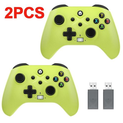 2pc Vert - Manette Sans Fil Pour Xbox One Series S/ X, 2.4g, Support Pc, Windows, Ajout Turbo Prdire, Vibration 6 Axes, Commandes, Livraison Gratuite