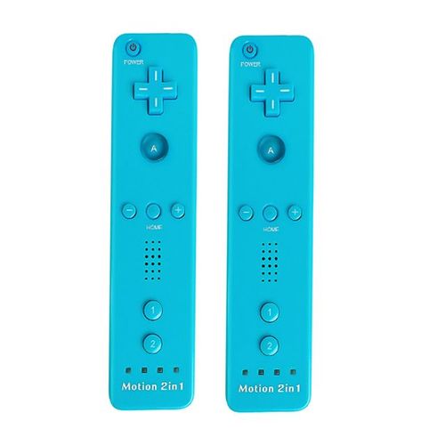 2pcs Bleu Droit - Tlcommande Sans Fil Motion Plus, Accessoires De Jeu Vido, Contrleur 2 En 1, Nintendo Wii, Wii U, Tlcommande, Droit De Magasins