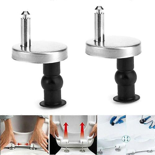 2pcs Durable Top Fix Salle De Bain Wc Sige De Toilette Charnire Raccords Charnires  Dgagement Rapide Kit De Vis
