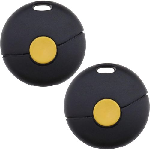 2pcs tui  Cls De Voiture 1 Bouton Compatible Avec Smart 450 Fortwo Remplacement Sans Cl Entre Intelligente Tlcommande Porte-Cls Coque Botier