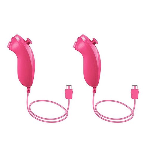 2pcs Gauche Rouge - Tlcommande Sans Fil Motion Plus, Accessoires De Jeu Vido, Contrleur 2 En 1, Nintendo Wii, Wii U, Tlcommande, Droit De Magasins