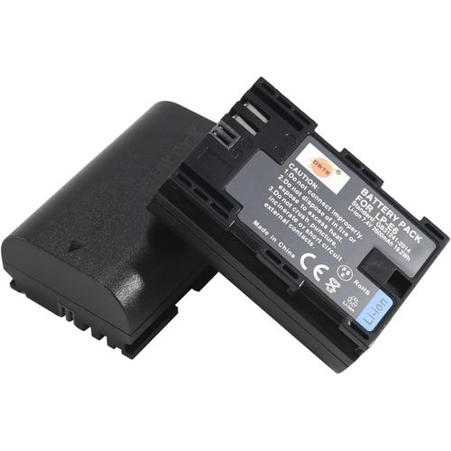 2pcs LP-E6 Li-ION Batterie compatibles avec Canon EOS 5D Mark II,EOS 5D Mark III,7D MarkII,7D MarkIII,EOS 5DS,EOS 6D,EOS 7D,EOS 60D,EOS 60Da,EOS 70D.[X444]