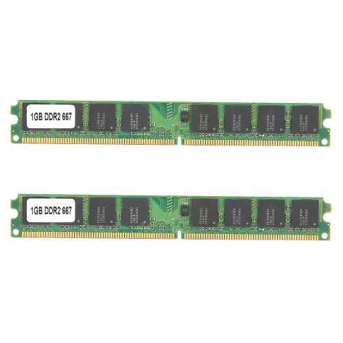 2Pcs Module de mmoire DDR2 1GB 667Mhz PC25300 Ordinateur de bureau DoubleSided 16Particles pour AMD
