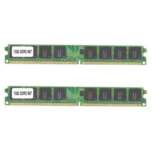 2Pcs Module de mmoire DDR2 1GB 667Mhz PC25300 Ordinateur de bureau DoubleSided 16Particles pour AMD