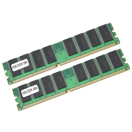 2Pcs Module de mmoire Ordinateur de bureau double face 16Grain pour AMD DDR 1 Go 226 PC2100