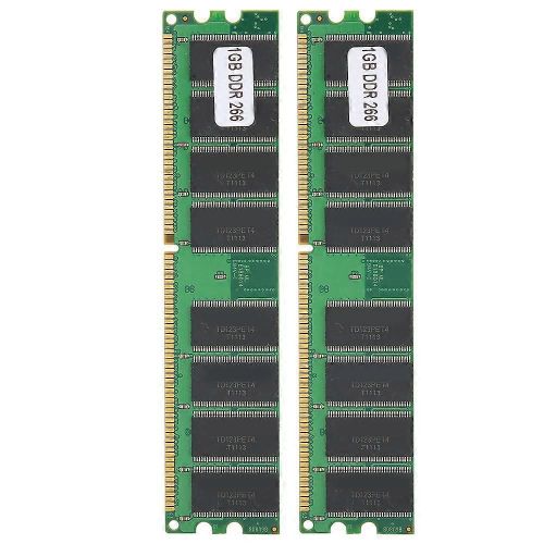 2Pcs Module de mmoire Ordinateur de bureau double face 16Grain pour AMD DDR 1 Go 226 PC2100