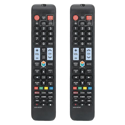 2pcs Multi Fonction Grands Boutons Tv Tlcommande Pour Samsung A59-00784c Tlvision