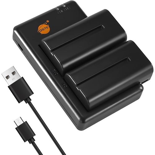 2PCS NP-F330 NP-F550 NP-F570(2900mAh/7.4V) Batterie Chargeur Compatible pour Sony NP-F970,F750,F960,CCD-SC55,TR716,TR818,TR917,Handycams,Neewer,Nanguang CN-160,CN-216,CN-126 Camra LED Light