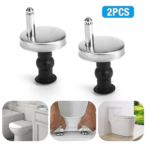 2pcs / Set Top Fix Universal Wc Wc Sige De Toilette Charnire Raccords Charnires  Dgagement Rapide Kit De Vis