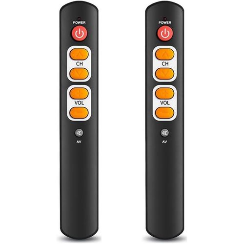 2Pcs Tlcommande Universelle Intelligente  6 Boutons Avec Fonction De Copie Infrarouge Pour Tv, Dcodeur, Lecteur Dvd, Dvb, Magntoscope B