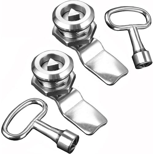 2pcs Verrou De Bote Aux Lettres Clef Triangle De Compteur lectrique  Gaz Avec Cl Triangulaire, Serrure  Came Filete, Boite Pour Bote Aux Lettres, Armoire, Tiroir, Meubles[Jia5287157]