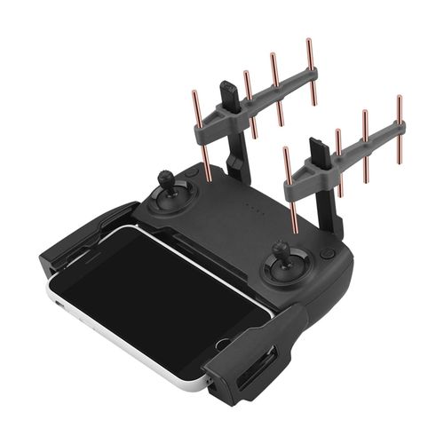 2pcs Yagi Antennes Drone Signal Booster Pour Dji Mavic Mini / 2 / Pro / Phantom 4 Pro_Grey Rouge