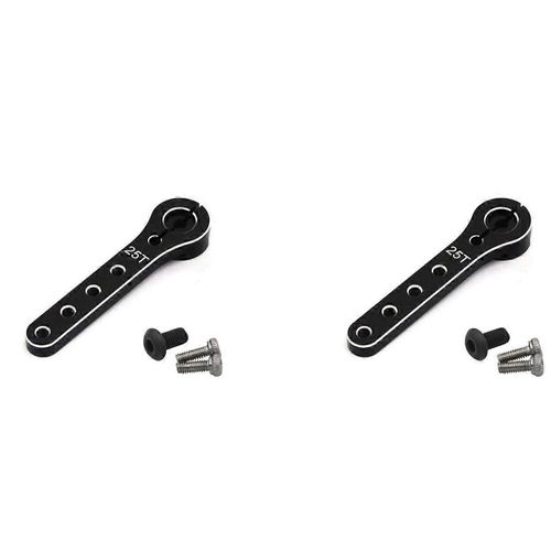 2set 56mm 25t Mtal Servo Bras Extension Servo Corne Pour 1/10 Rc Crawler Voiture Bateau Futaba Axial Scx10