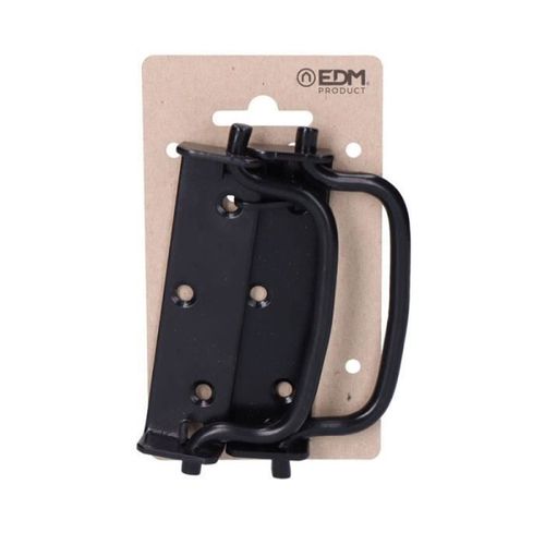 2uni. Poigne Pliante Avec Bute 100 Mm Couleur Noire En Carton Suspendu Edm