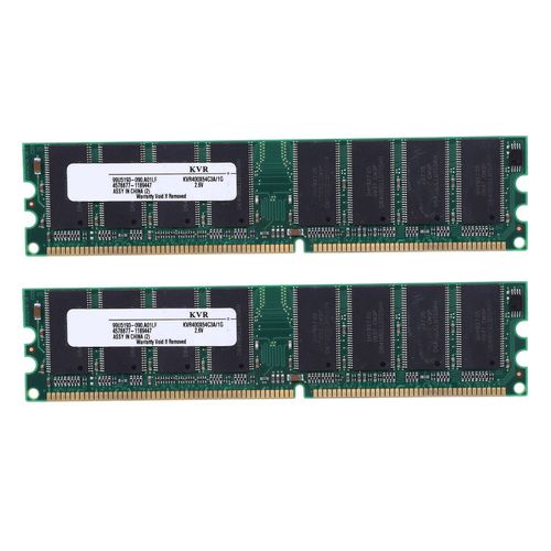 2x 2.6v Ddr 400 Mhz 1 Gb De Mmoire 184 pingles Pc3200 Desktop Pour Ram Cpu Gpu Apu Non-Ecc Cl3 Dimm