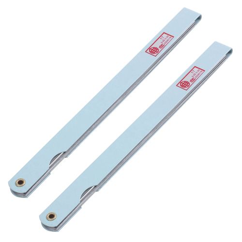2x 200mm Long 17 Feuilles 0.02mm-1.0mm Mesure Epaisseur Feelage Gauge Gage
