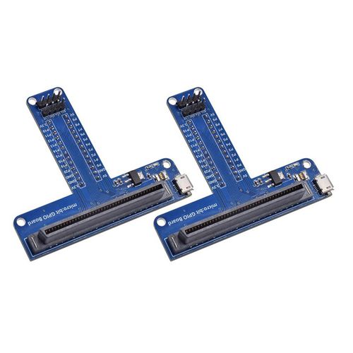 2x Adaptateur D'extension De Type T Pour Microbit Breadboard Interface Programmation Graphique Python Bbc