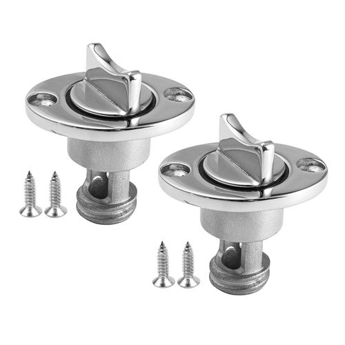2x Bouchon De Vidange Ovale Garboard Bouchon De Vidange En Acier Inoxydable 316 Pour Traverses De Bateau  Trou De 1 Pouce Bouchon De Vidange Avec Vis