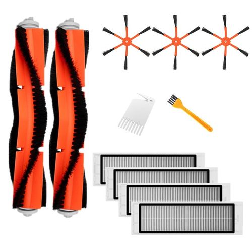 2x brosse princiPLe + 3x brosse laterale + 4x filtre HEPA adapte pour Xiao mi aspirateur 2 Roborock S50 pour Xiao mi Roborock mi Robot pieces Filt