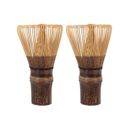 2x CRMonie Japonaise En Bambou Chasen Matsen Fouet Th Vert L 80