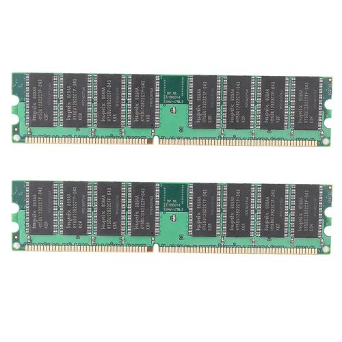 2x Ddr 1gb Pc Mmoire Ram Ddr1 Desktop Pc3200 400mhz 184 Pin Non-ECC Computer Memoria Module