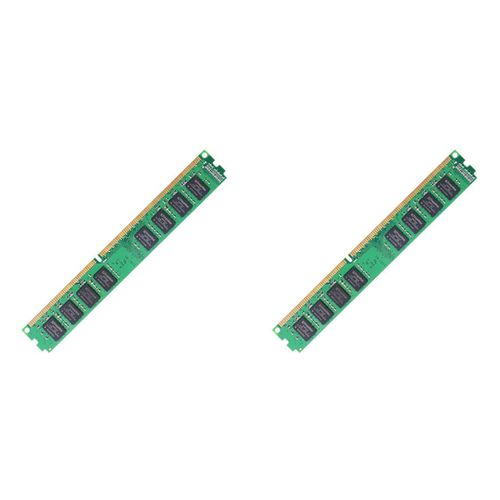 2X DDR3 2 Go 1333 MHz Mmoire de Bureau RAM PC3-10600 1,5 V 240 Broches DIMM D'Ordinateur Compatible avec 1066