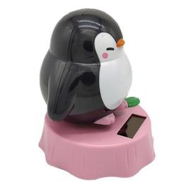 Fenteer Pingouin Figurine Balancier à lEnergie Solaire Poupée Résine Jeux éducatifs Cadeau Anniversaire Noël Fête 