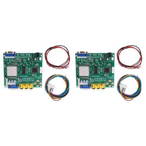 2X GBS8200 CGA//YUV/RGB Vers VGA Sortie Arcade Jamma HD Video Moniteur de Carte Convertisseur LCD GBS-8200