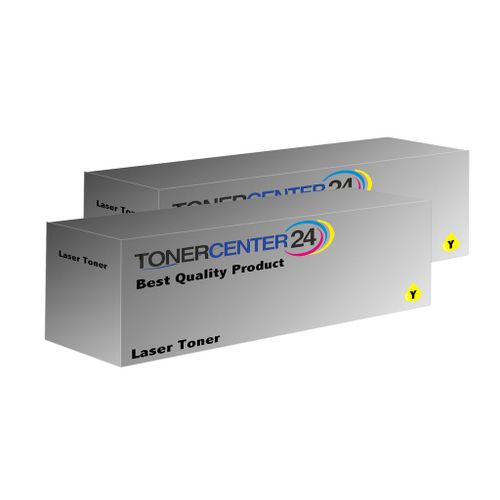 2x Laser Toner Premium Cartouche De Couleur Jaune Compatible Pour Les Imprimantes Oki C310, C330, C530, C510, Mc351, Mc361, Mc561, C511, C531, Mc352