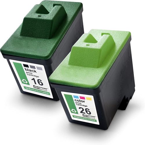 2x Mller Printware Cartouches Jet D'encre Pour Lexmark Z605 X1290 Z612 X72 X74 Z603 Z516 Z23 Z33 Z640 X1155 Z35 X1170 Z25l X2225 X75m X2230 Remplace No 16/17 26/27 Cmyk