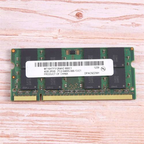 2x Pour Mt Ddr2 4 Go 800 Mhz Ram Pc2 6400s 16 Puces 2rx8 1,8 V 200 Broches Sodimm Mmoire D'ordinateur Portable