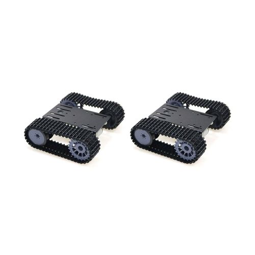 2x Rservoir Intelligent Chssis De Voiture Chenille Chenille Robot Sur Plate-Forme Avec Dual Dc Moteur 12v Pour Le Bricolage T101-P / Tp101