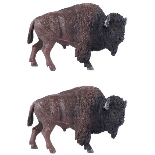 2x Simulation Solide Pour Enfants ModLe Du Monde De La Faune Lait Vache Jouet Main DCoration