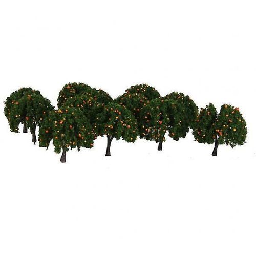 2x20pcs Model Orange Fruit Trees Train Railway Layout Scale 1/100 6cm