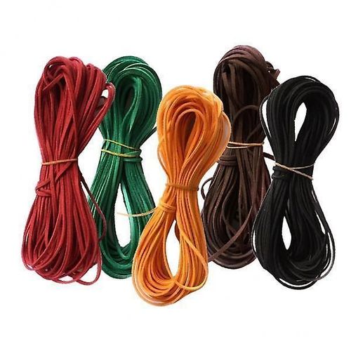 2x5pcs Plat Faux Daim Coren Velvets Cuir Cordon String Bijoux Dcouvertes 6#