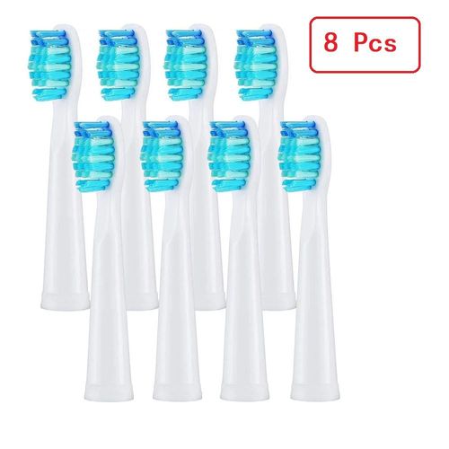 3/4/8/12/16 Pices Ttes De Brosse De Rechange Pour Seago Pour Fairywill Tte De Brosse  Dents lectrique Dupont Brosse  Poils Recharge Nettoyage Des Dents - Type 8 Pcs White