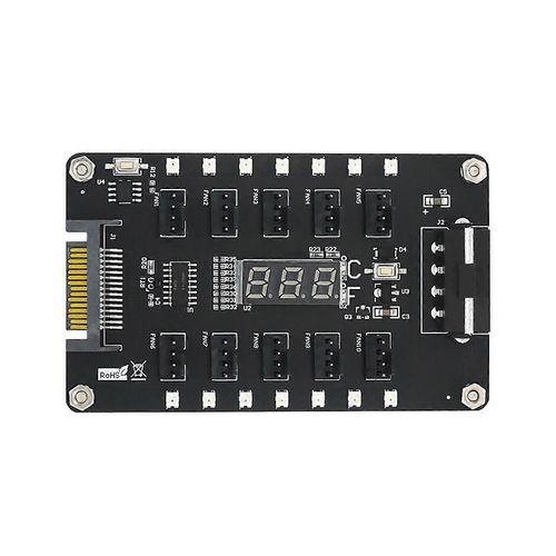 3/4 broches Pwm Fan 12V Alimentation 1  10 Splitter 10 Way Extension Hub Splitter