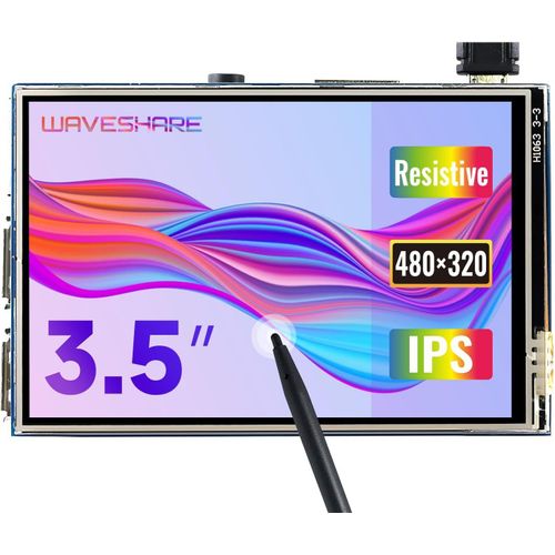 3.5inch RPi LCD (B) 320x480 Rsolution cran Tactile IPS TFT cran Conu pour Toute rvision de Raspberry Pi Directement enfichable Meilleur Affichage