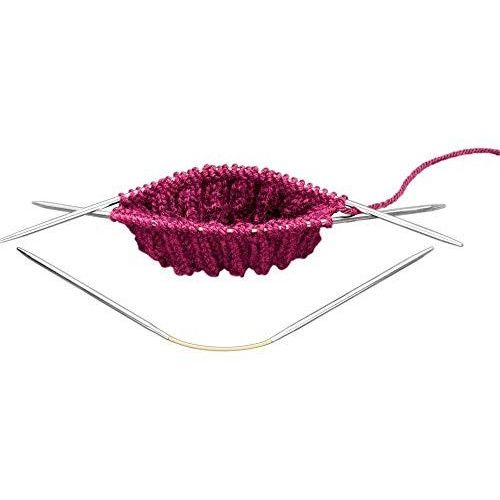 3 Aiguilles  Chaussettes Crasytrio Doubles Pointes 21cm/2mm, 2.50mm Et 4,00mm (160-2) - Addi Click Gris (N2)