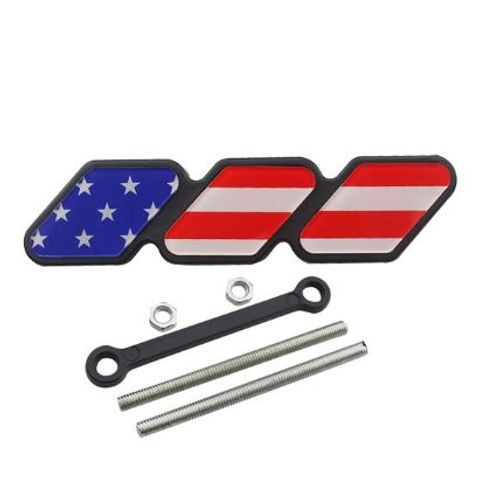 3 Couleurs Calandre Emblme Pour Toyota Trd Tacoma Tundra 4runner Highlande Rav4 Bande De Grille D'entre D'air Auto Accessoires - Type Gris