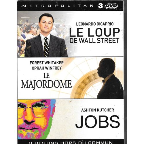 3 Destins Hors Du Commun : Le Majordome + Le Loup De Wall Street + Jobs - Pack
