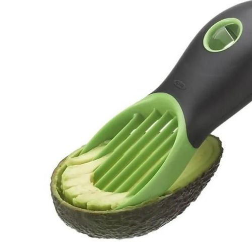 3-En-1 Polyvalent Trancheuse Tranches En Plastique Vert Lame Fruits Outil Kit