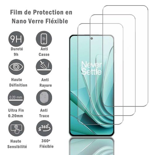 3 Films Protection D'cran En Verre Nano Flxible Pour Oneplus Ace 2 6.74